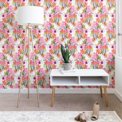 Deny Designs - Ninola Design Flowers Sweet Bloom Pink Wallpaper