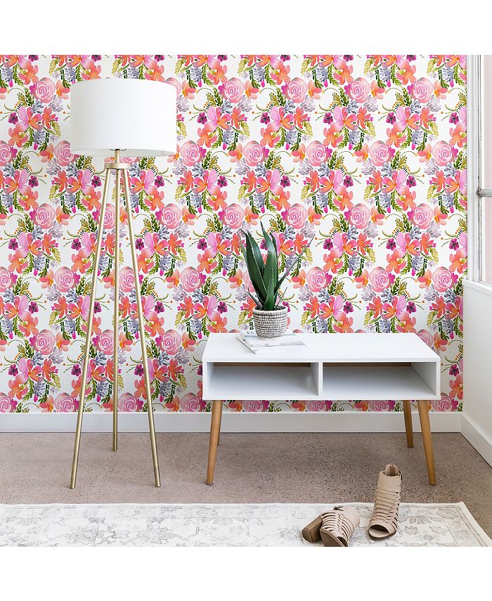 Deny Designs - Ninola Design Flowers Sweet Bloom Pink Wallpaper