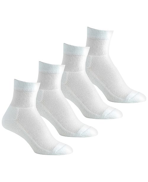 Berkshire 4Pk. Diabetic Comfort Quarter Socks & Reviews Handbags