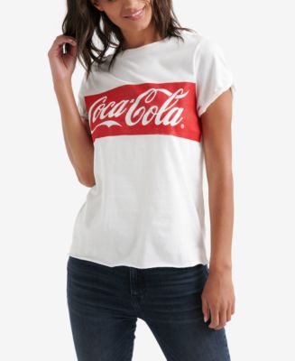 Lucky Brand Cotton Coca-Cola® Banner T-Shirt - Macy's