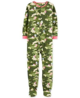 Carter's - Little & Big Girls Footed Fleece Pajamas