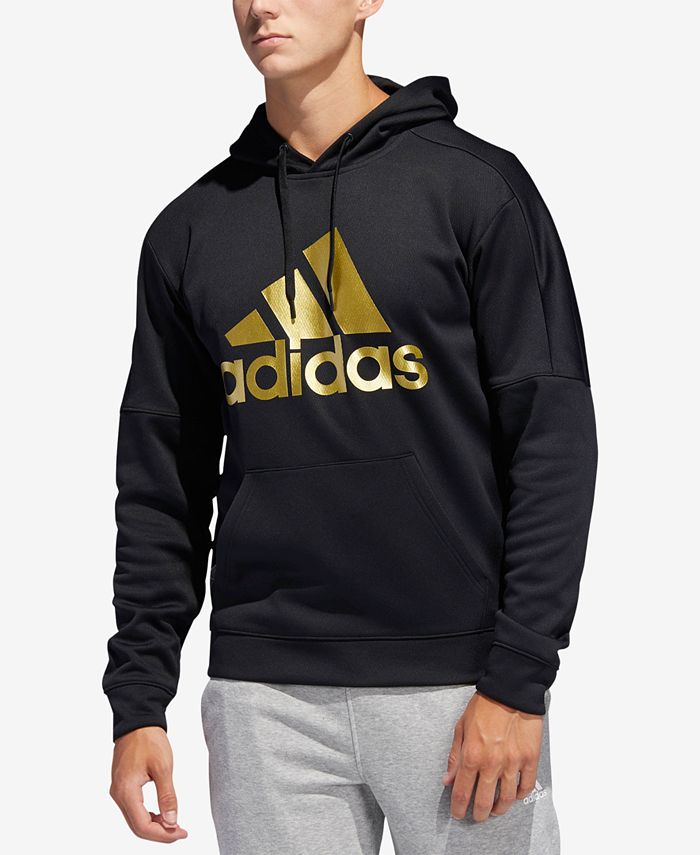 adidas Men's Metallic-Logo Hoodie, Created for Macy's -
