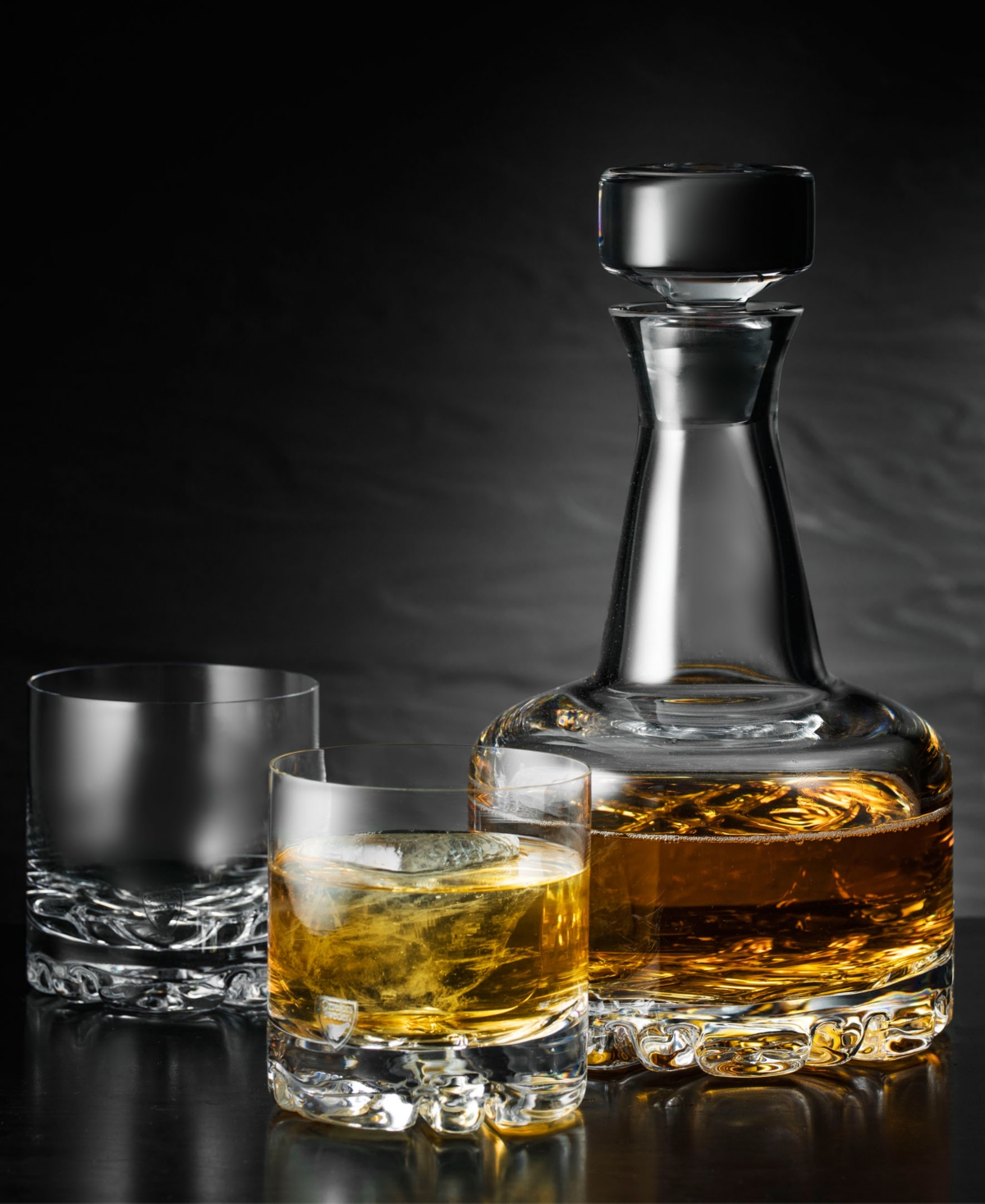Orrefors Erik Set Of 4 Double Old Fashioned Glasses In Clear
