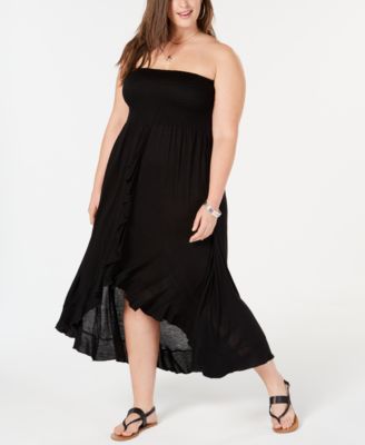 plus size tube dress cover up
