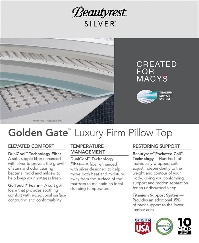 Beautyrest silver golden gate plush clearance