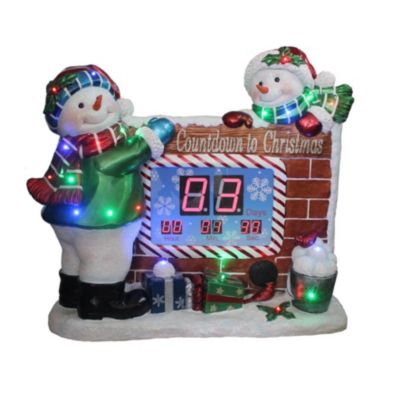 National Tree Company - 32" Snowman Countdown to Christmas Clock withLED Lights & Music