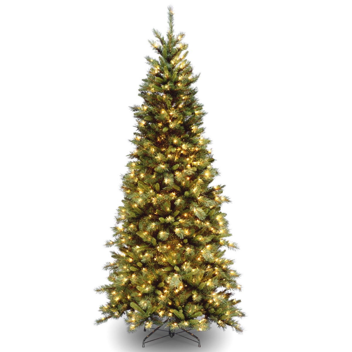 National Tree Tiffany Fir Slim Tree with 400 Clear Lights