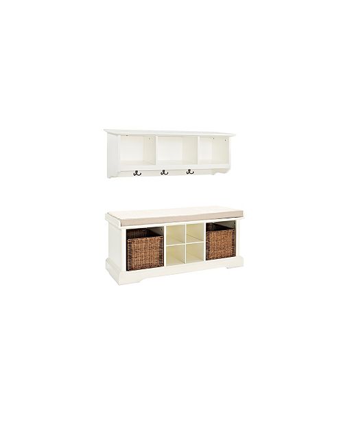 Crosley Brennan 2 Piece Entryway Bench And Shelf Set Reviews
