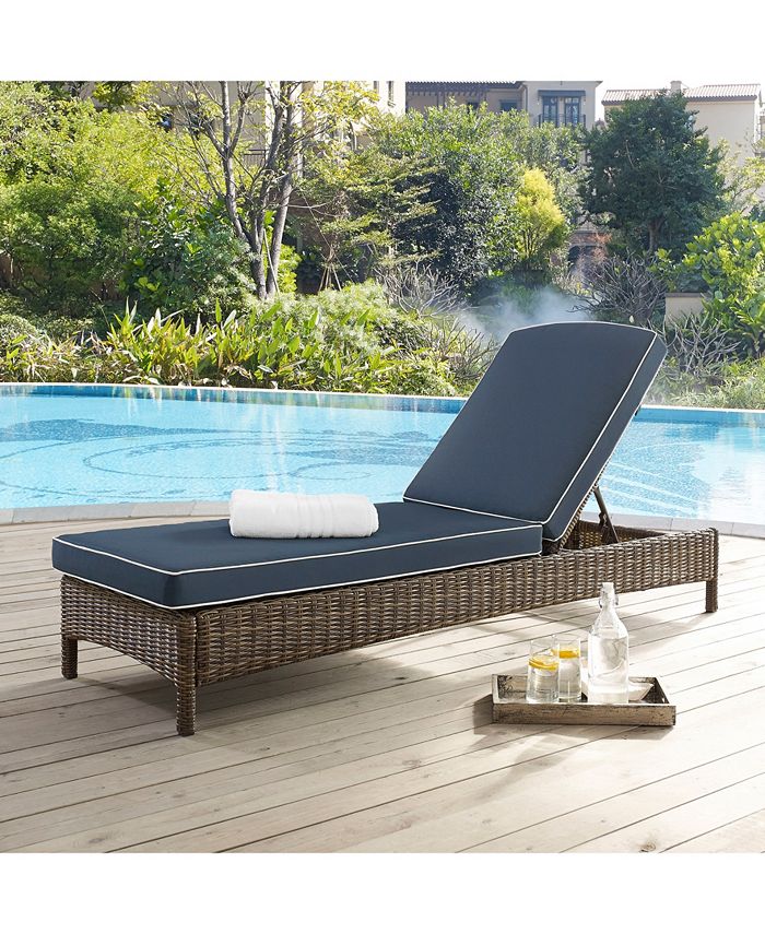 Crosley Bradenton Chaise Lounge With Cushions Macy s