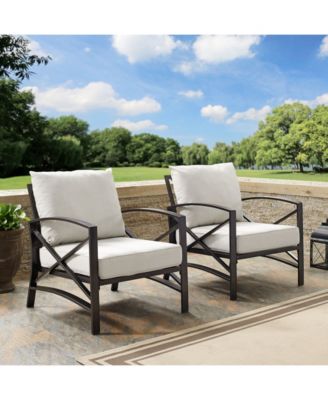 Crosley Kaplan 2 Piece Outdoor Seating Set With Cushion - 2 Outdoor ...