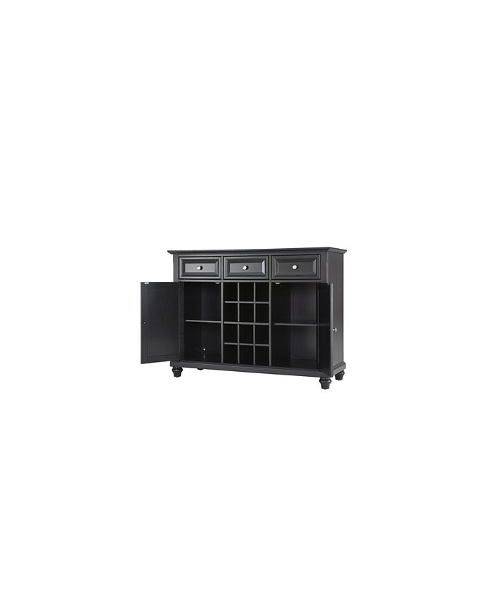 Crosley Cambridge Buffet Server Sideboard With Wine Storage