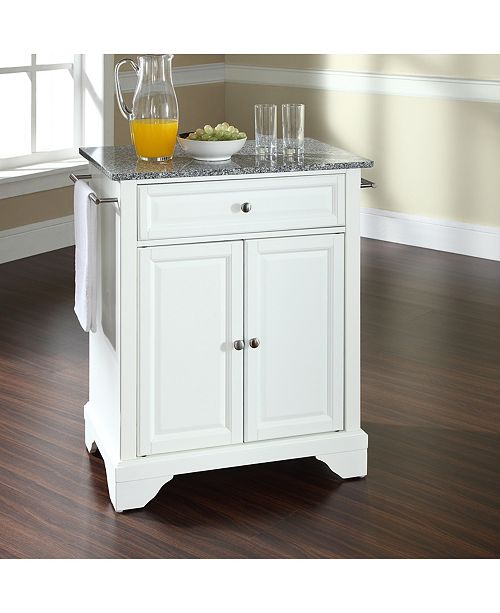 Crosley Lafayette Solid Granite Top Portable Kitchen Island