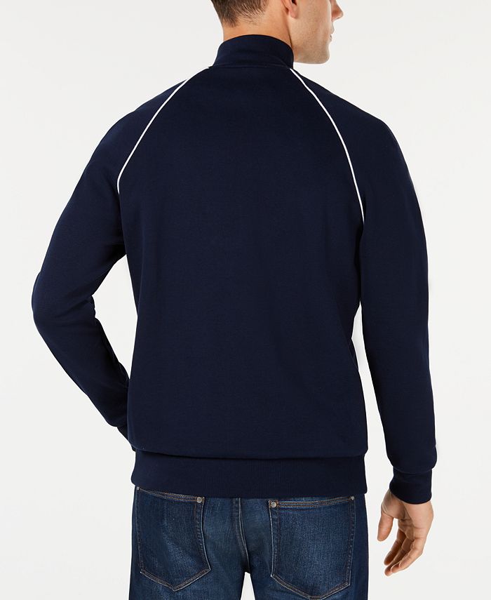 Lacoste Men's Heritage Piped Raglan-Sleeve Full-Zip Sweatshirt ...