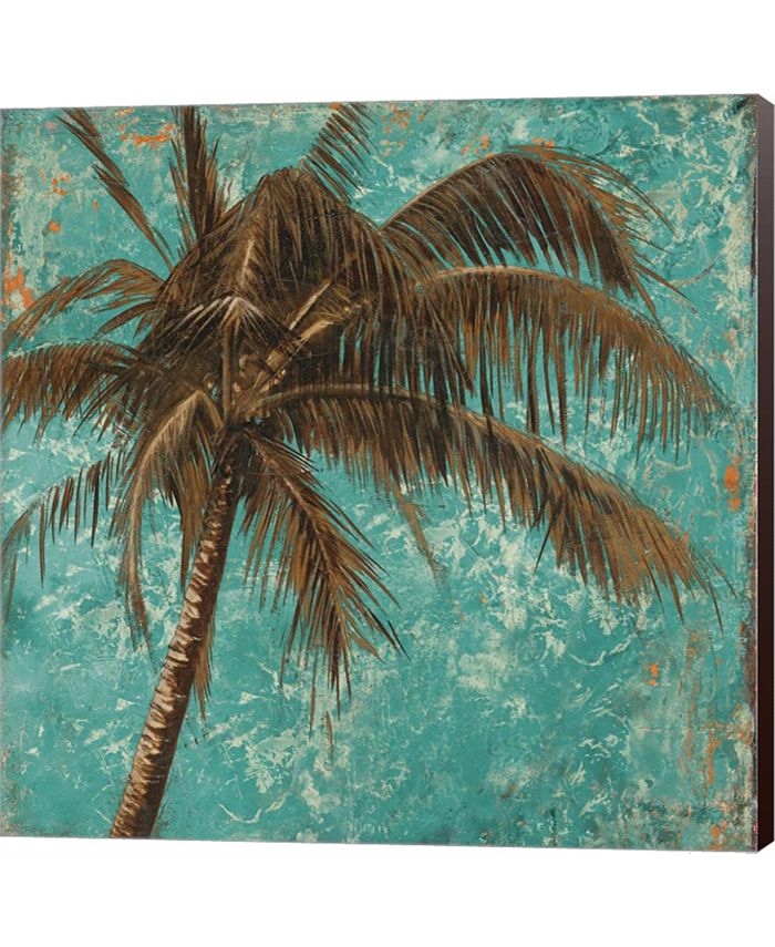Metaverse Palm On Turquoise I By Patricia Pinto Canvas Art - Macy's