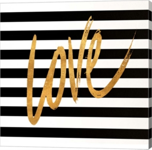 Valentines Stripes Iv By Sd Graphics Studio Canvas Art