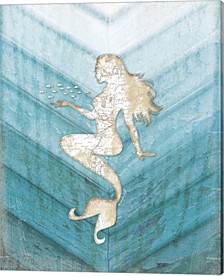 Coastal Mermaid Ii By Jennifer Pugh Canvas Art