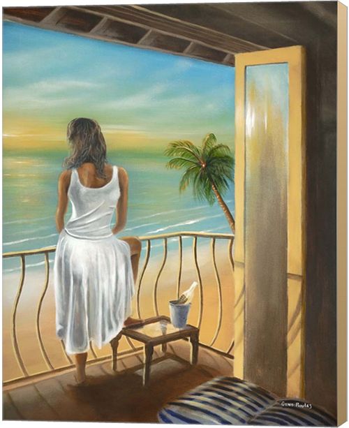 Metaverse Woman Beach By Geno Peoples Canvas Art Reviews Home
