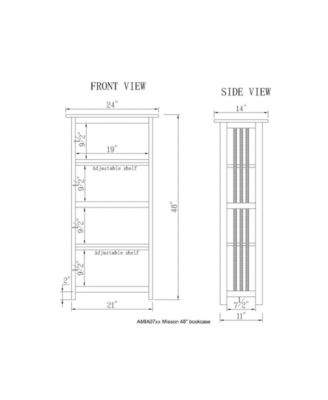 Mission 48" Bookcase