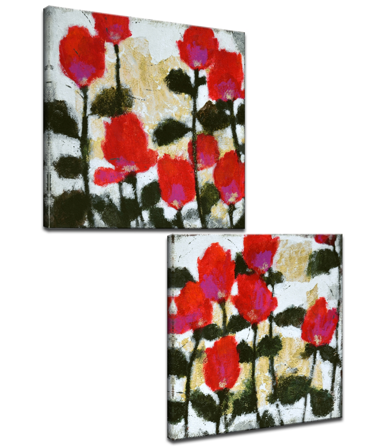 Ready2HangArt, 'Meadow I/Ii' 2 Piece Floral Canvas Wall Art Set, 30x30