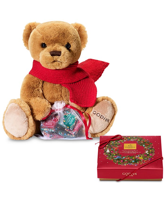 Godiva Chocolatier Plush Bear & 9Pc. Gift Box Macy's