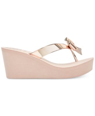guess sierra wedge flip flop