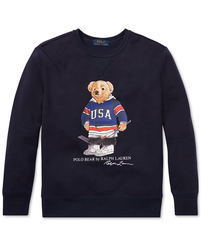 Polo Ralph Lauren Big Boys Hockey Bear Fleece Sweatshirt & Reviews -  Sweatshirts & Hoodies - Kids - Macy's
