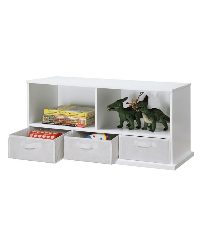 Badger Basket Stackable Shelf Storage Cubby With Three Baskets Macy's