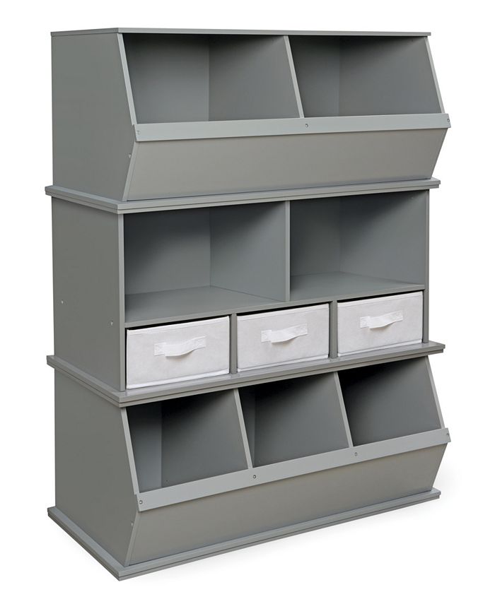 Badger Basket Stackable Shelf Storage Cubby With Three Baskets Macy's