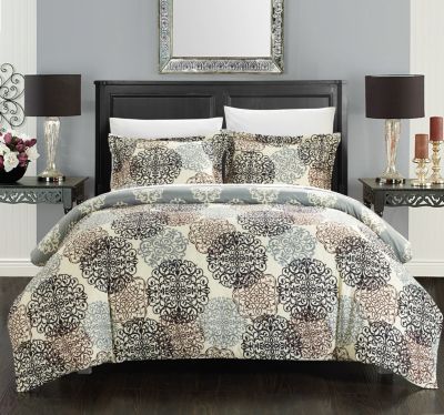 Chic Home - Jerome 7-Pc. King Bed In a Bag Duvet Set