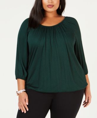 Michael Kors - Plus Size Printed Top