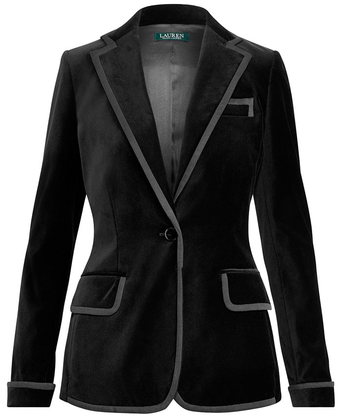 Lauren Ralph Lauren StretchVelvet Blazer Macy's