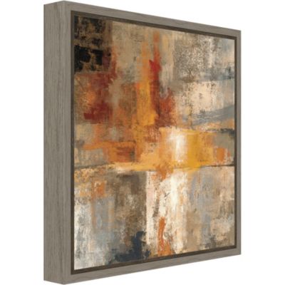 Silver and Amber Crop by Silvia Vassileva Canvas Framed Art