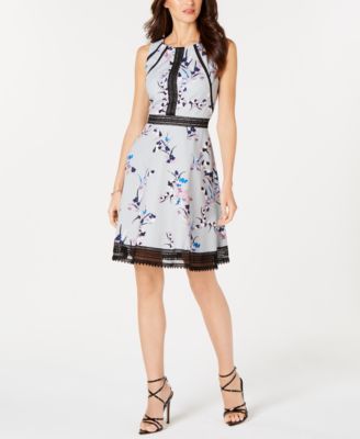 guess lace fit and flare dress