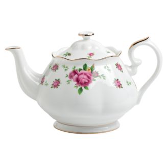 Royal Albert New Country Roses White Teapot - Macy's