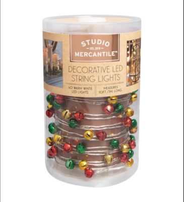 Studio Mercantile LED Micro Jingle Bells 10ft String Lights