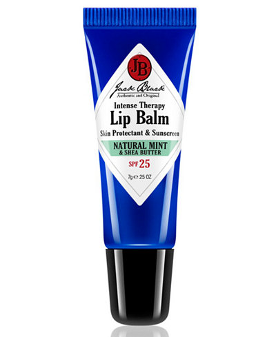 Jack Black Intense Therapy Lip Balm SPF 25 with Natural Mint & Shea Butter, 0.25 oz