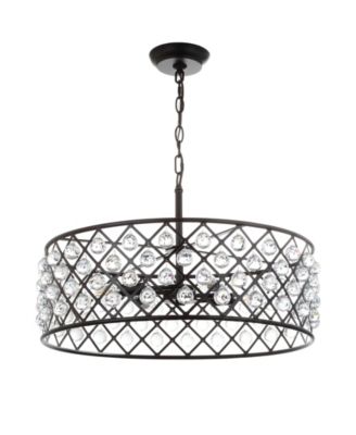 Gabrielle 23" Crystal,Metal LED Pendant Oil-Rubbed