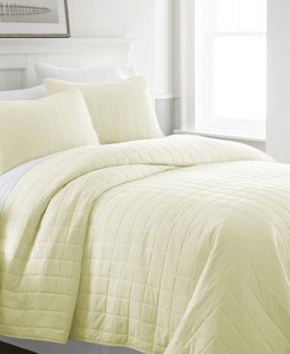 Ultra Soft Square Pattern Quilted Coverlet Sets