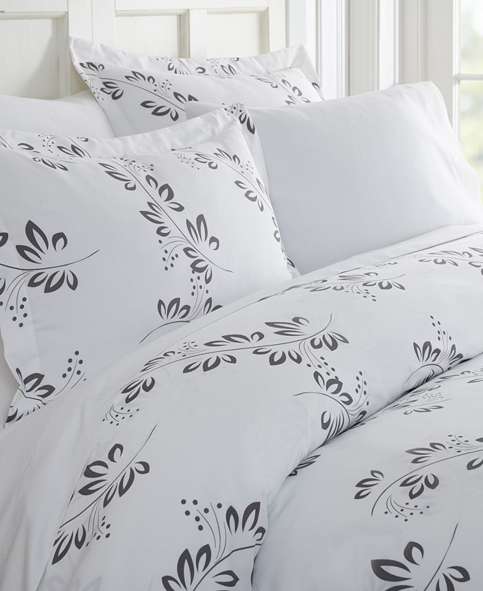 ienjoy Home Tranquil Sleep Patterned Duvet Cover Set by The Home Collection, Twin/Twin XL
