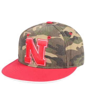 nebraska camo baseball hat