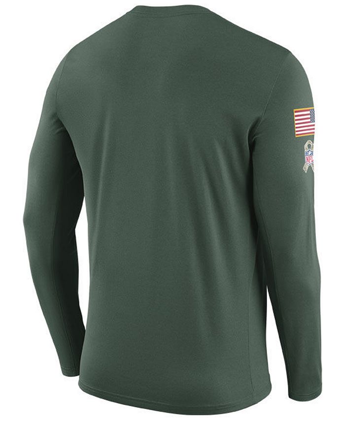 Nike Men's Green Bay Packers Salute To Service Legend Long Sleeve T ...