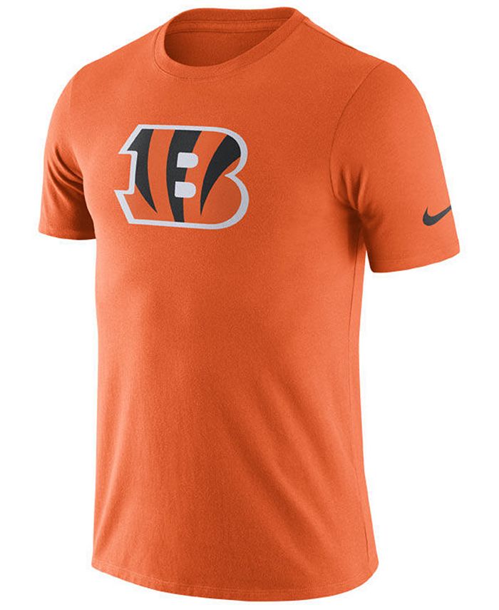 Nike Men's Cincinnati Bengals Dri-Fit Cotton Essential Logo T-Shirt ...