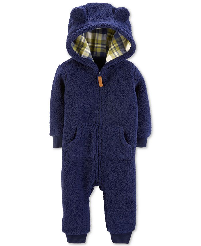 Hooded sales sherpa jumpsuit