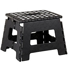 Small Plastic Folding Stool with Non-Slip Dots