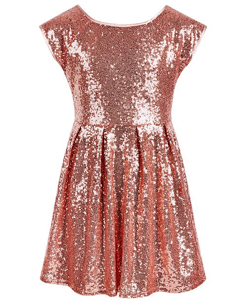 Epic Threads Big Girls Sequined Skater Dress Created For Macy S