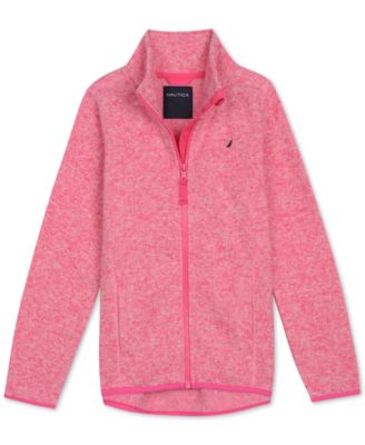 Nautica - Big Girls Heathered Polar Fleece Sweater