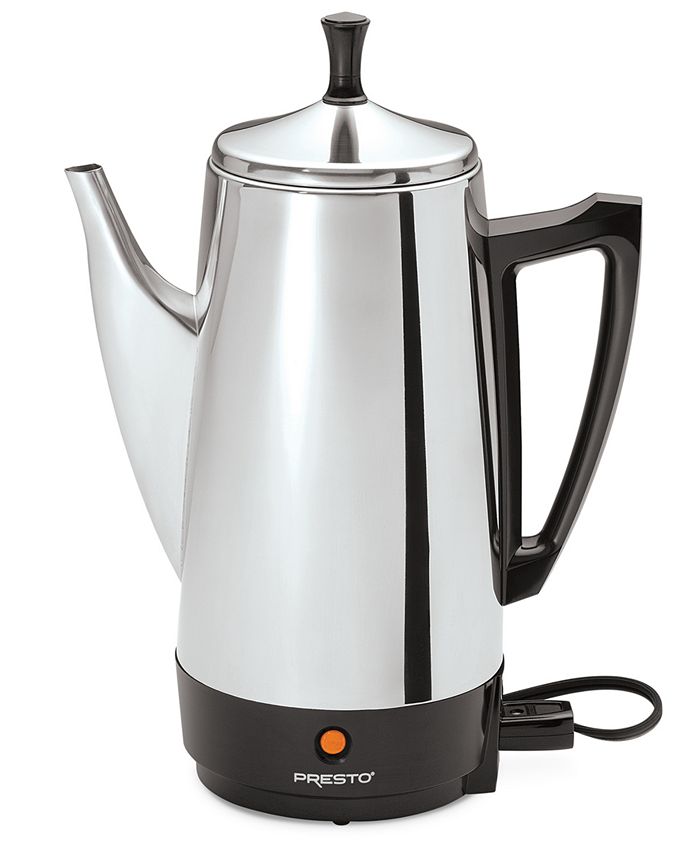 Presto Percolator Coffee Pot Stainless Steel 2 to 12 Cups Model