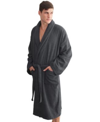 Unisex Herringbone Weave Bath Robe
