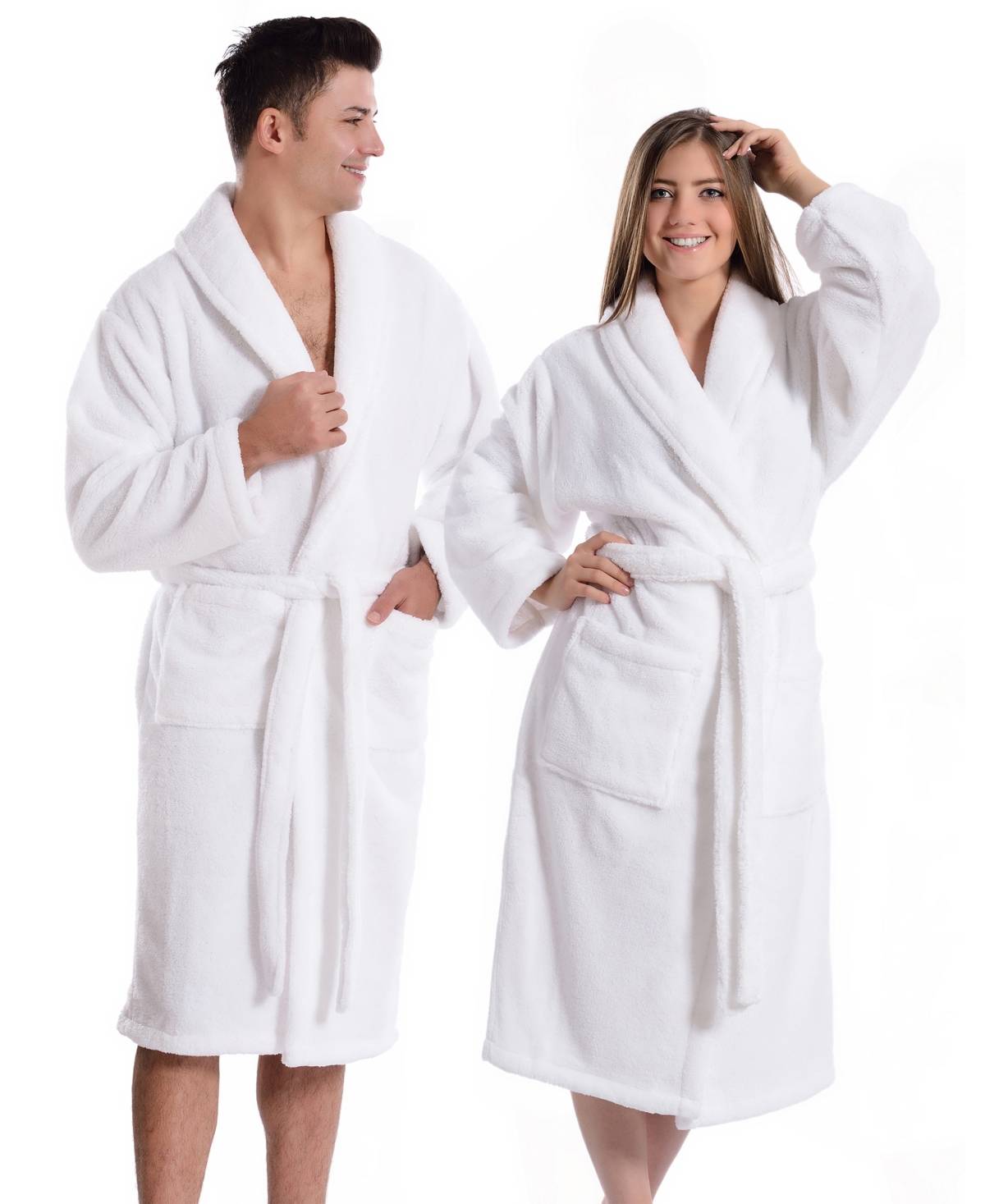 Super Plush Bath Robe - White