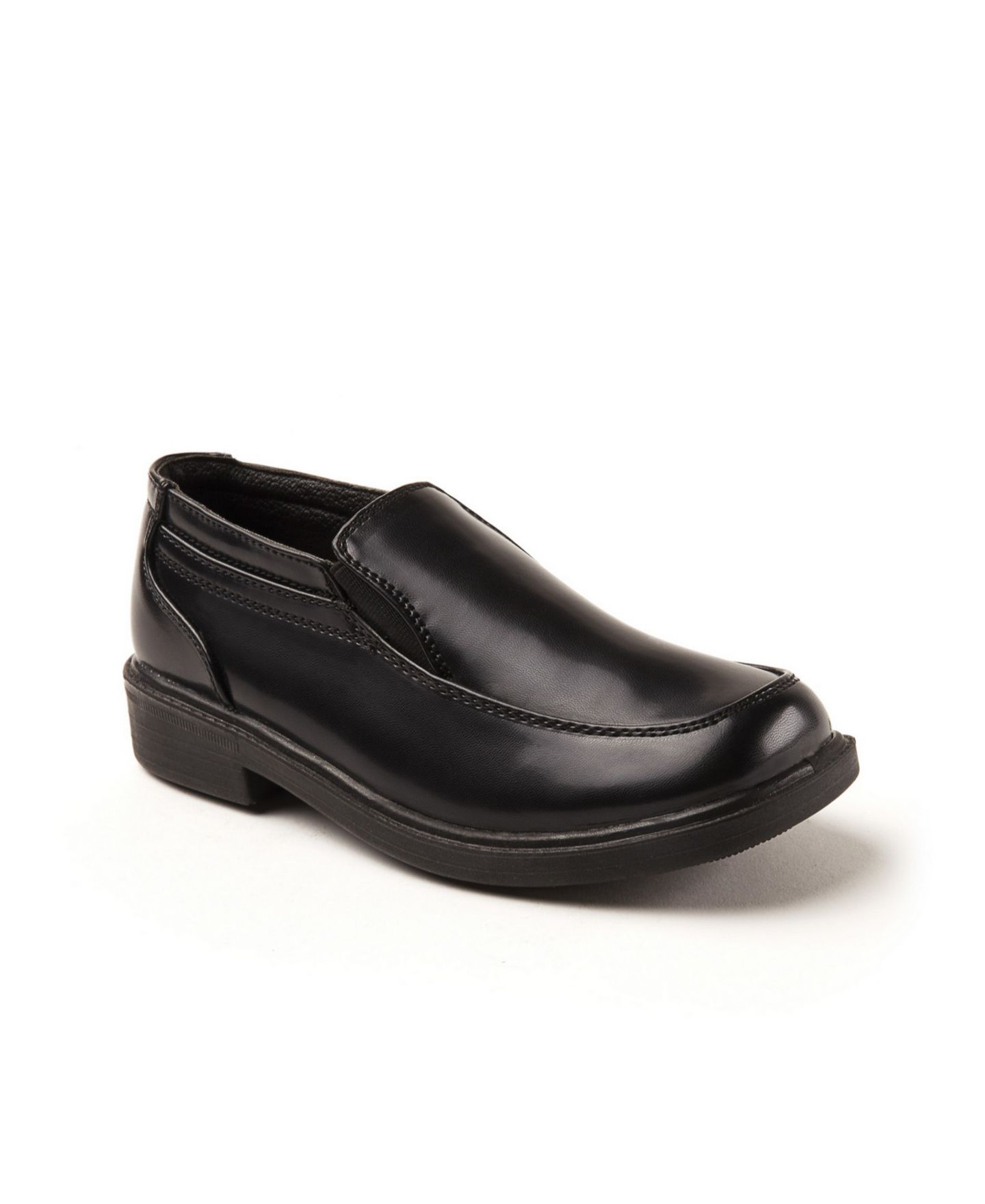 Платье DEER STAGS Little, and Wide Brian Slip-On Dress Comfort Shoe для мальчиков, цвет: Чёрный — фото 1